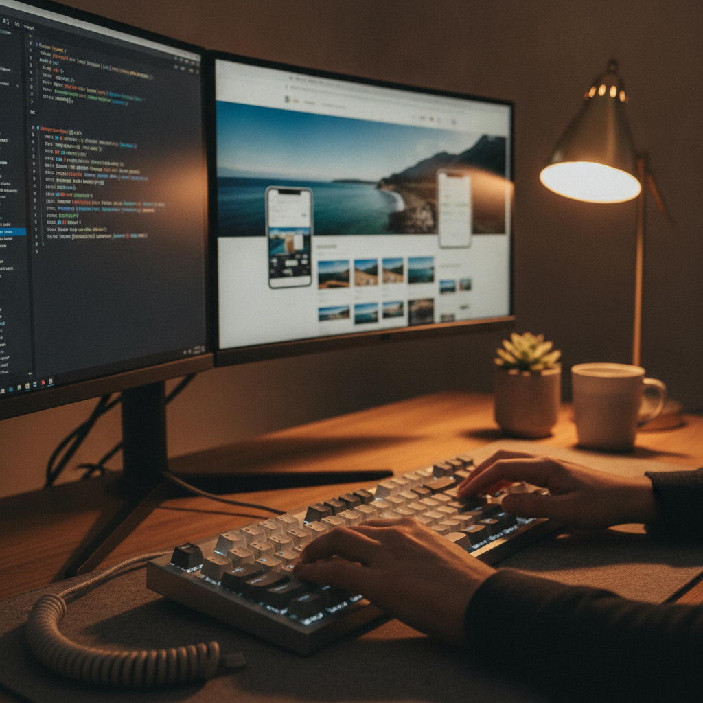 Writing high-performance responsive web code Clean coding interface engineered by the Best Web Development Comapny in Srinagar (2026)