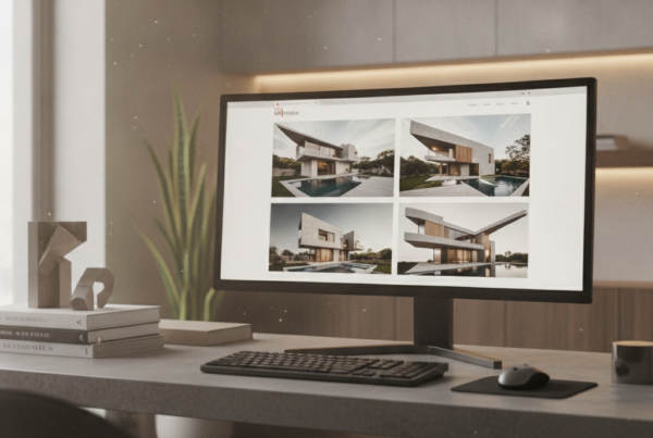 Best Portfolio Website Develoipment Agency for Architects featured workspace design