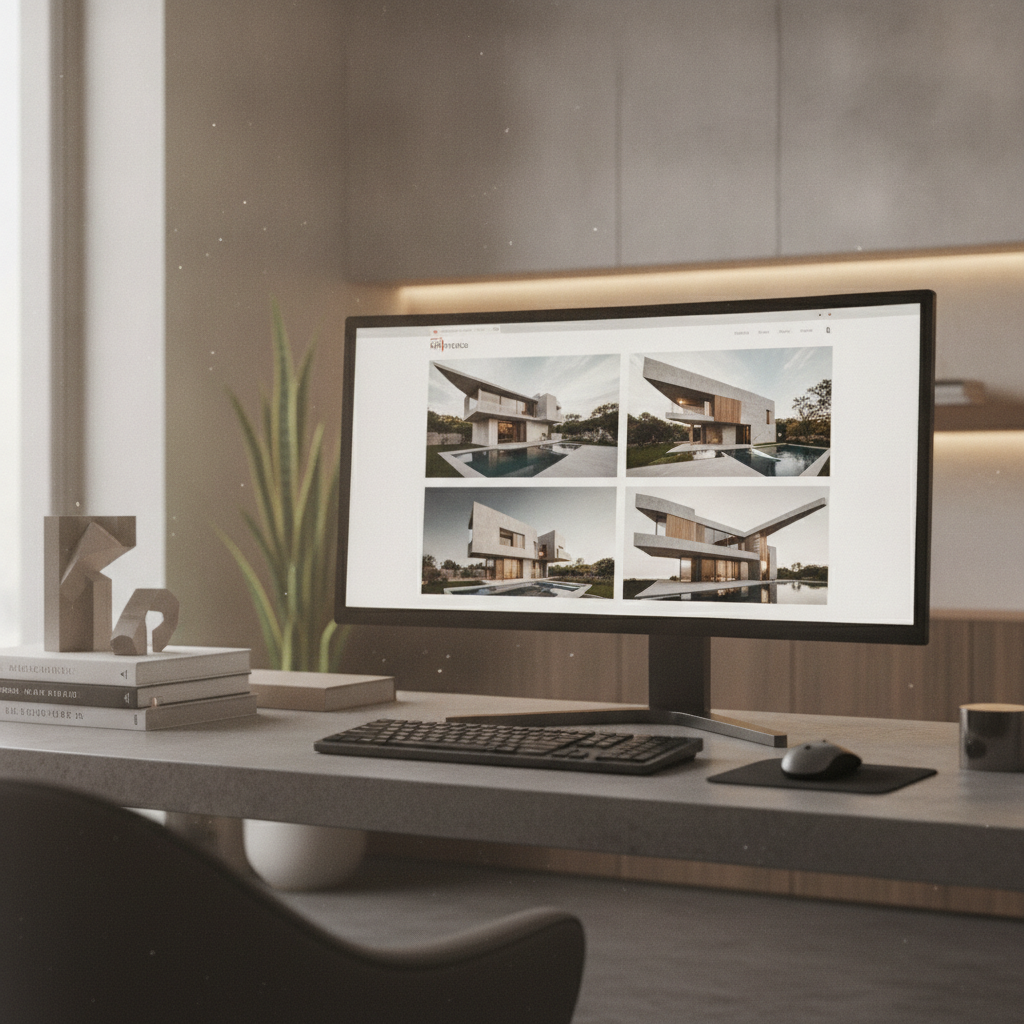 Best Portfolio Website Develoipment Agency for Architects featured workspace design