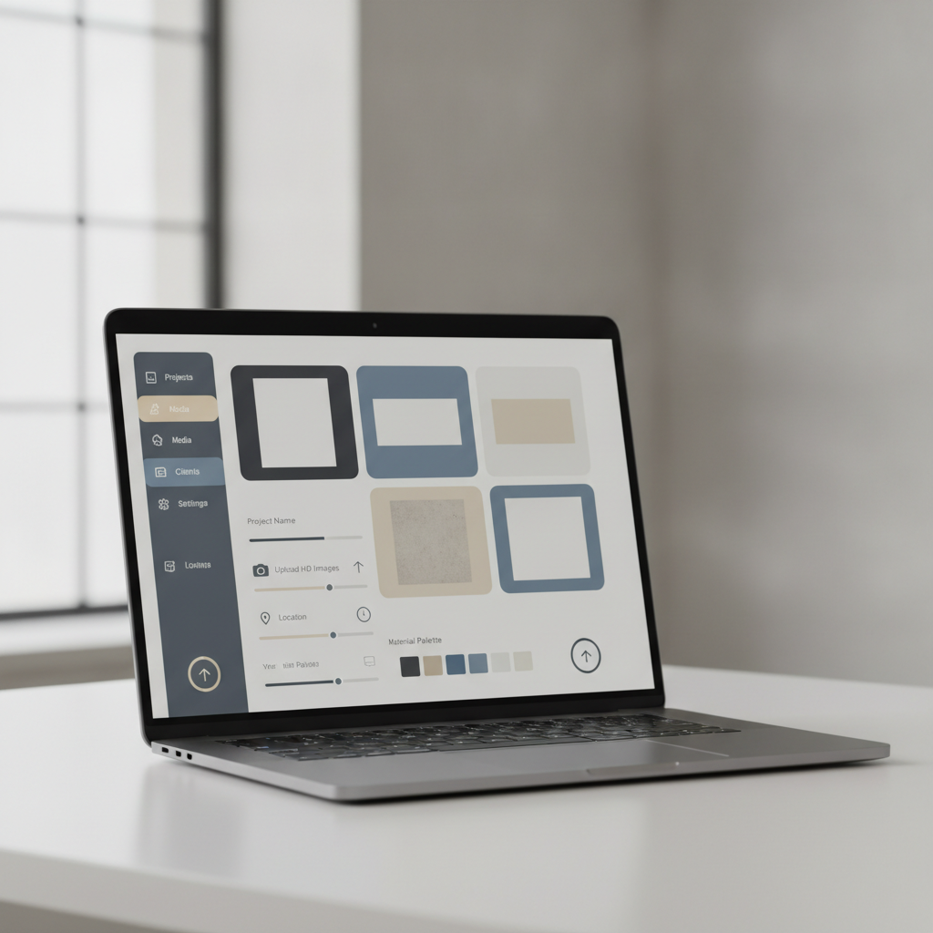 Custom CMS Backend Interface for Architects Best Portfolio Website Develoipment Agency for Architects easy custom backend dashboard