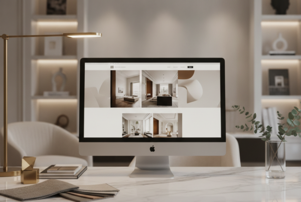 Stunning luxury portfolio website created by the Best Portfolio Website Develoipment Agency for Interior Designers.