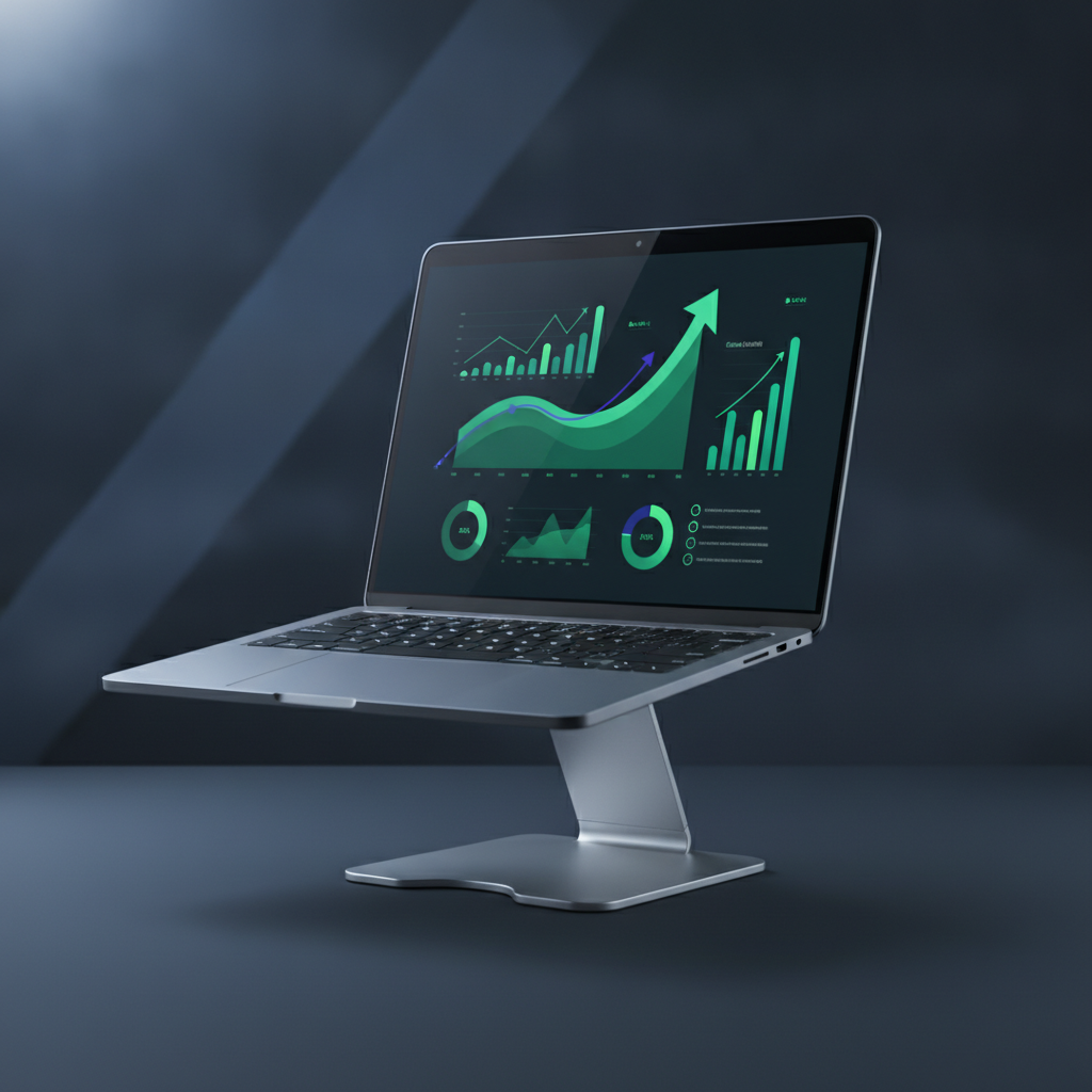 Tracking organic growth on a web dashboard Search engine optimization and data analytics by the Best Web Development Comapny in Srinagar (2026)