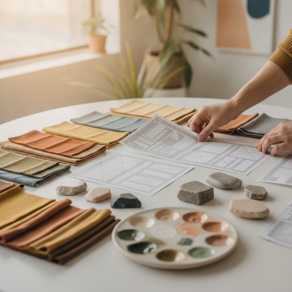 Creative Website Development Process An interior designer planning a website project with the Best Portfolio Website Develoipment Agency for Interior Designers.