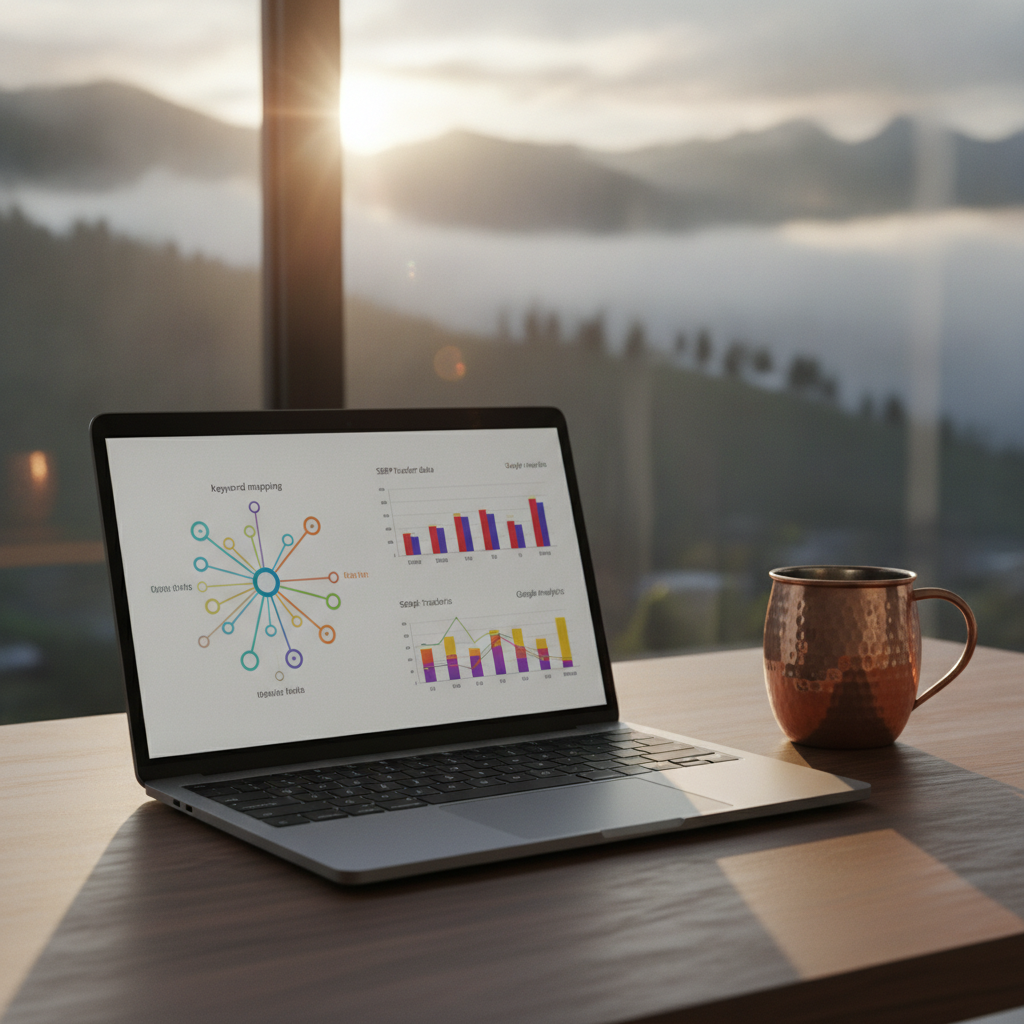 Local Search Analytics Workspace Analyzing regional performance indicators with an SEO Agency in Kashmir