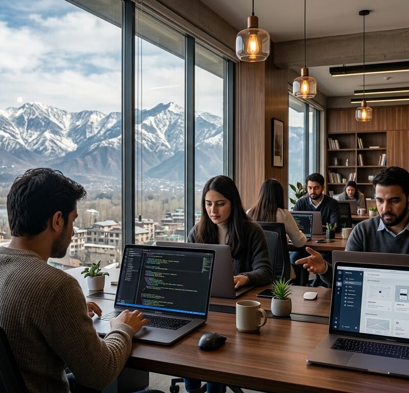 Best Web Development Comapny in Srinagar (2026) premium agency office setup