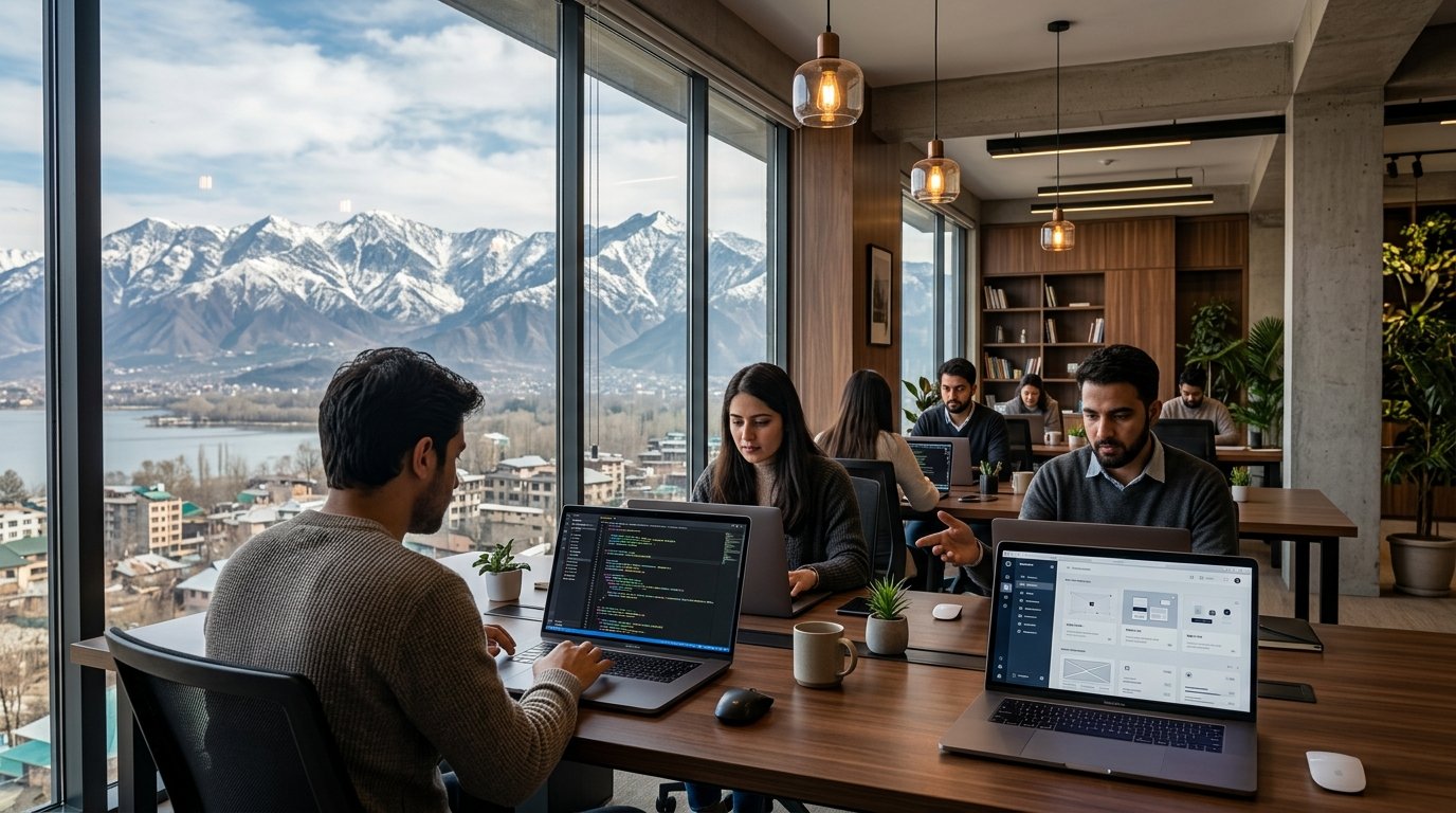 Best Web Development Comapny in Srinagar (2026) premium agency office setup