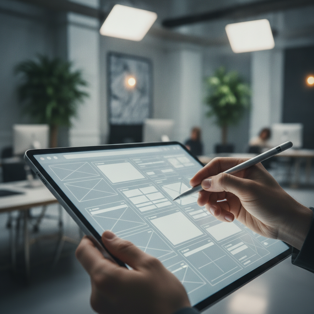 Premium Web Development Comapny in Srinagar Workflow Creative workspace outlining premium digital projects at a Premium Web Development Comapny in Srinagar
