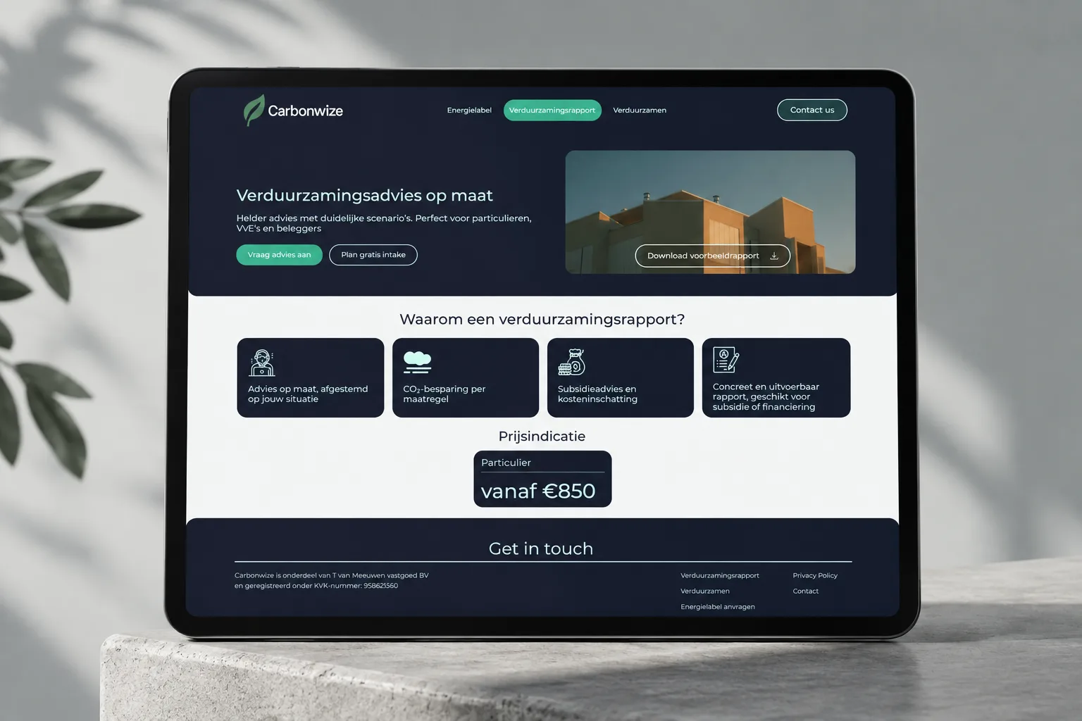 CarbonWize Website